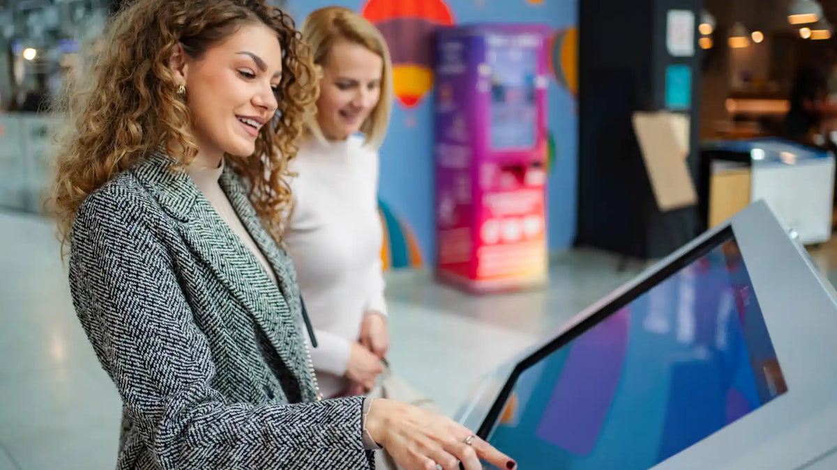An Attractive Kiosk Catches the Eye. A Well-Designed Kiosk Helps Visitors.