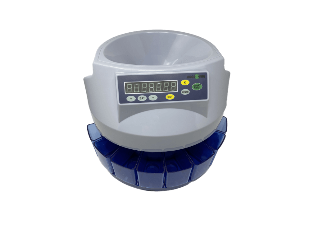 Accusum SM-80, Commercial Grade Coin Counter and Sorter - ERGA Accusum