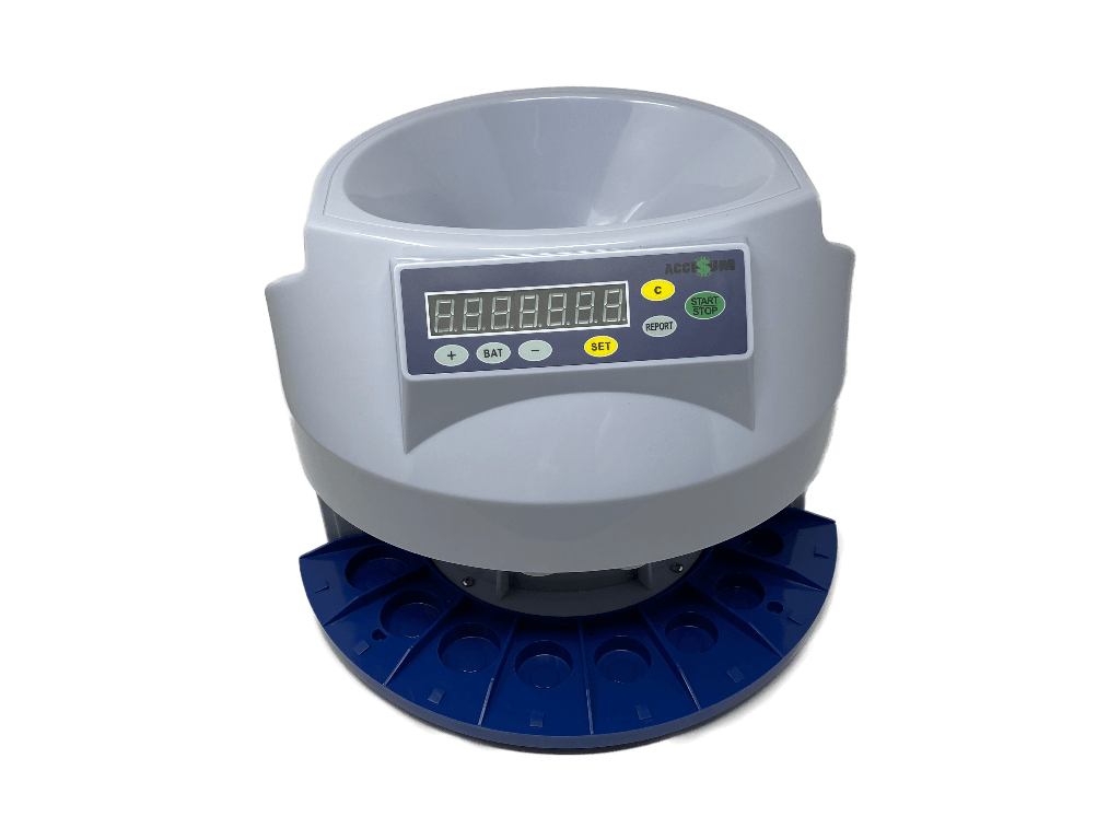 Accusum SM-80, Commercial Grade Coin Counter and Sorter - ERGA Accusum